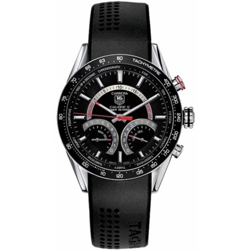 TAG Heuer Carrera Calibre S Laptimer 43 Stainless Steel / Black / Rubber
